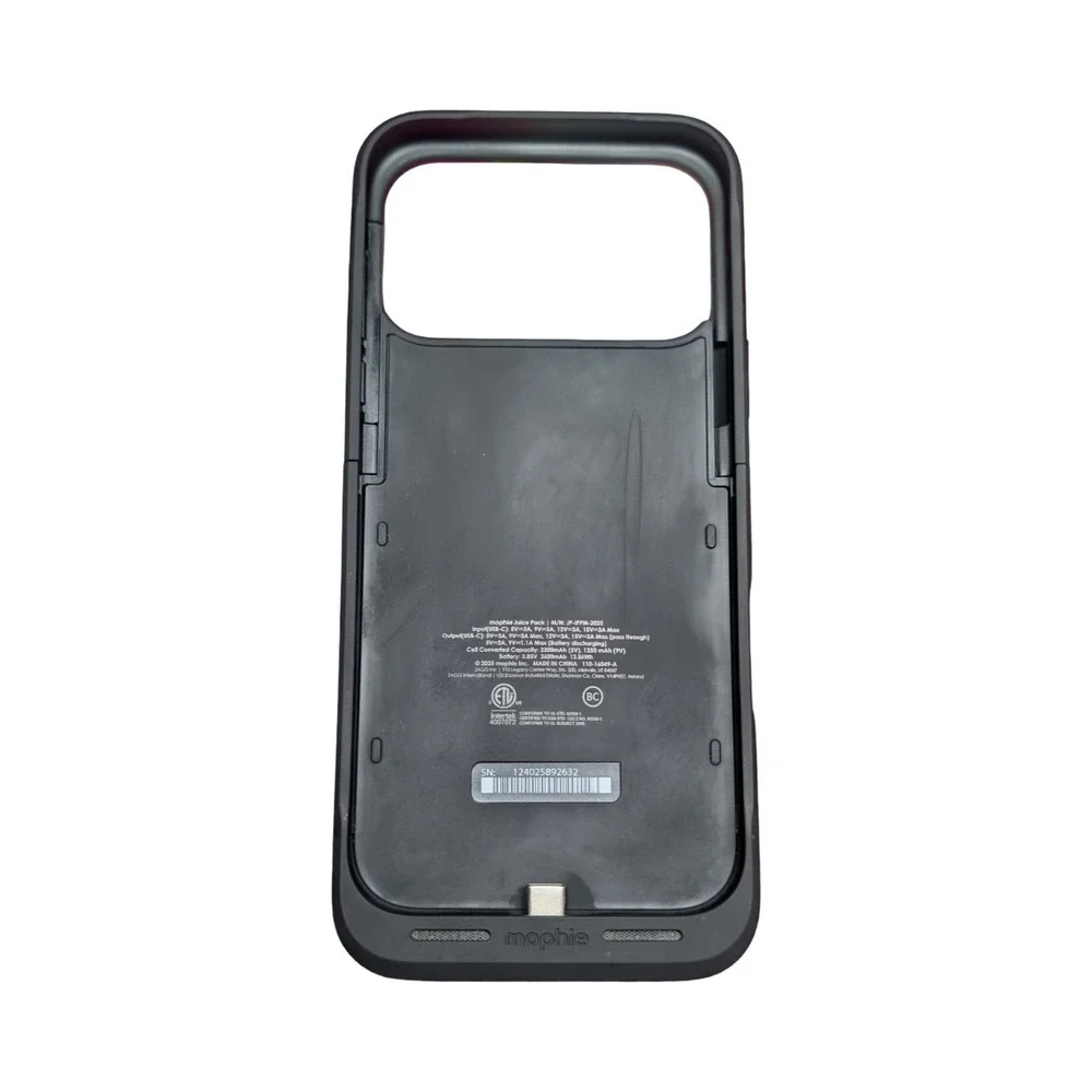Pp3-H Mophie Juice Pack Battery Case for Apple iPhone 17 Pro Max - Black ⬇️